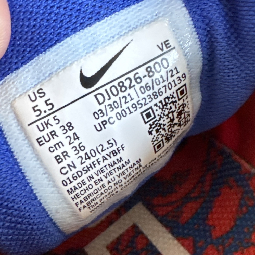 Nike Air Zoom Pegasus 38 Florida Gators Shoes Mens Sz 5.5 Womens Sz 7 DJ0826-800 - Picture 6 of 12